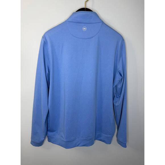 PETER MILLAR Crown Sport Men's Perth Melange Performance Golf Quarter-Zip Sz L - Picture 3 of 11